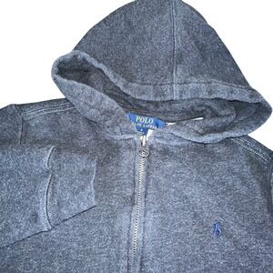 Polo Ralph Lauren Kids Charcoal Gray Zip Up‎ Hoodie Size 6